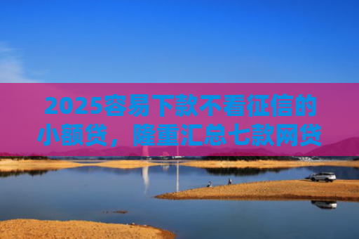 2025容易下款不看征信的小额贷，隆重汇总七款网贷口子额度大好下款
