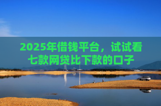 2025年借钱平台，试试看七款网贷比下款的口子