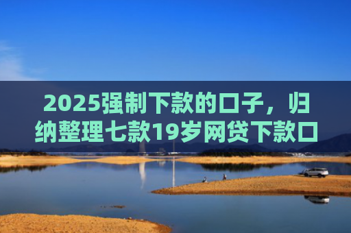 2025强制下款的口子，归纳整理七款19岁网贷下款口子