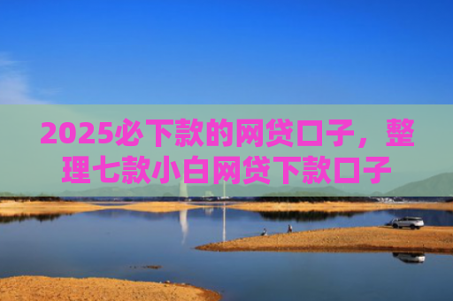 2025必下款的网贷口子，整理七款小白网贷下款口子