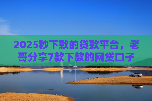 2025秒下款的贷款平台，老哥分享7款下款的网贷口子图