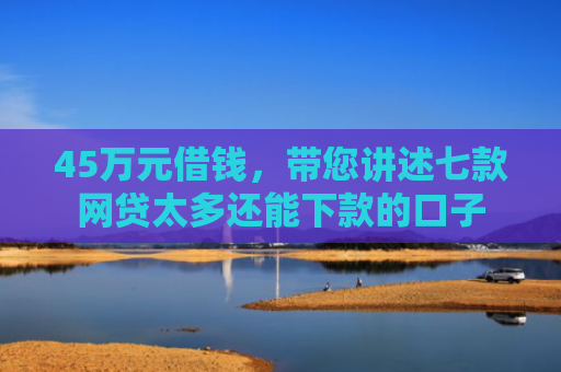 45万元借钱，带您讲述七款网贷太多还能下款的口子