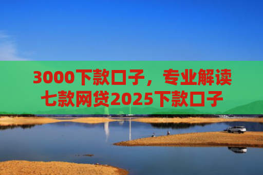 3000下款口子，专业解读七款网贷2025下款口子