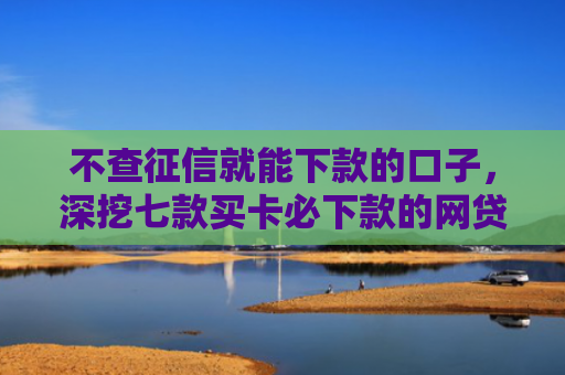 不查征信就能下款的口子，深挖七款买卡必下款的网贷口子