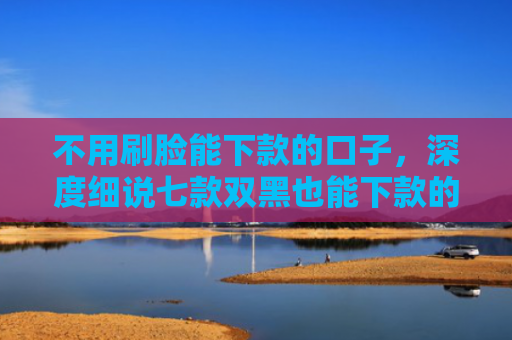 不用刷脸能下款的口子，深度细说七款双黑也能下款的网贷口子