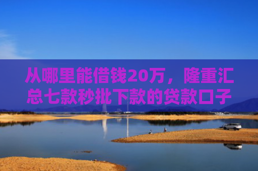 从哪里能借钱20万，隆重汇总七款秒批下款的贷款口子