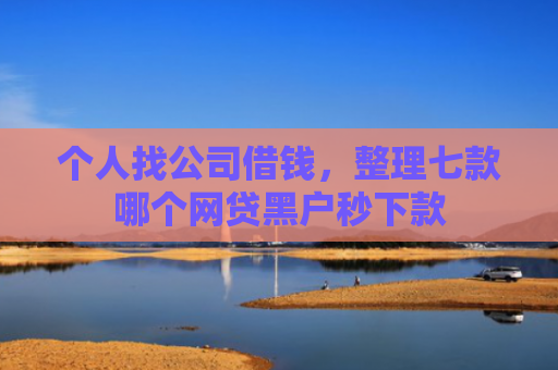 个人找公司借钱，整理七款哪个网贷黑户秒下款