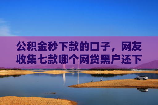 公积金秒下款的口子，网友收集七款哪个网贷黑户还下款