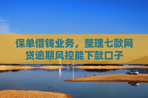 保单借钱业务，整理七款网贷逾期风控能下款口子