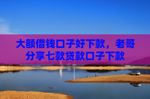 大额借钱口子好下款，老哥分享七款贷款口子下款