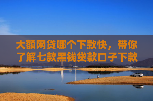大额网贷哪个下款快，带你了解七款黑钱贷款口子下款