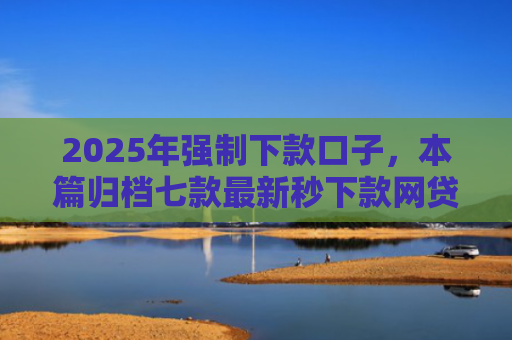 2025年强制下款口子，本篇归档七款最新秒下款网贷口子