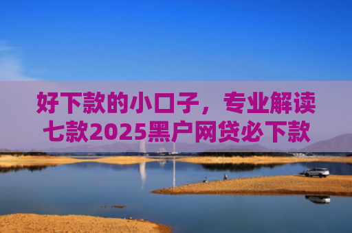好下款的小口子，专业解读七款2025黑户网贷必下款口子