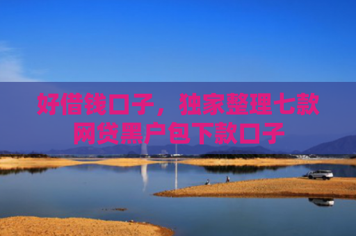 好借钱口子，独家整理七款网贷黑户包下款口子