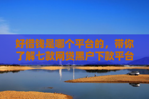 好借钱是哪个平台的，带你了解七款网贷黑户下款平台