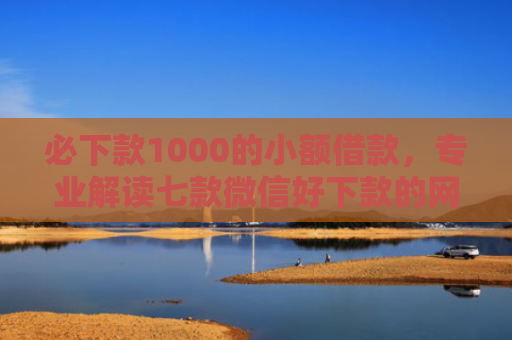 必下款1000的小额借款，专业解读七款微信好下款的网贷口子