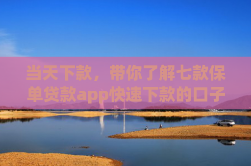 当天下款，带你了解七款保单贷款app快速下款的口子