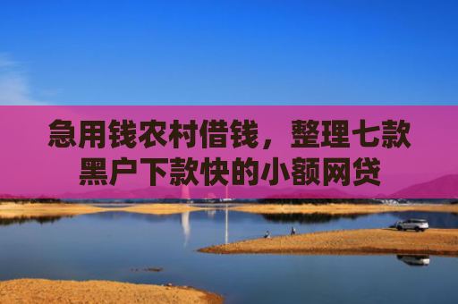急用钱农村借钱，整理七款黑户下款快的小额网贷