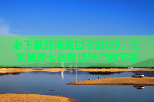 必下款的网贷口子2025，独家整理七款网贷黑户秒下款的口子6