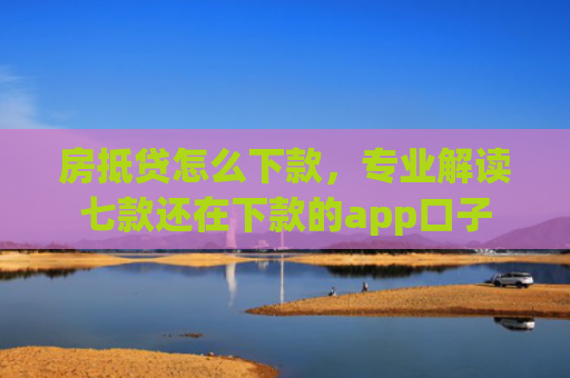 房抵贷怎么下款，专业解读七款还在下款的app口子