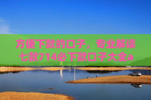 方便下款的口子，专业解读七款714必下款口子大全app