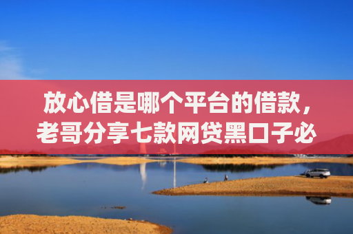 放心借是哪个平台的借款，老哥分享七款网贷黑口子必下款app