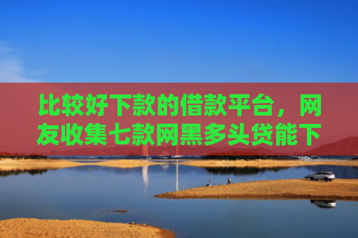 比较好下款的借款平台，网友收集七款网黑多头贷能下款的口子