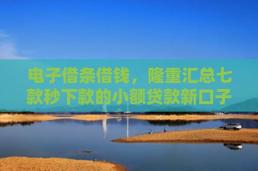 电子借条借钱，隆重汇总七款秒下款的小额贷款新口子