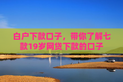 白户下款口子，带你了解七款19岁网贷下款的口子