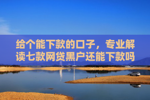 给个能下款的口子，专业解读七款网贷黑户还能下款吗