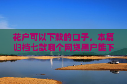 花户可以下款的口子，本篇归档七款哪个网贷黑户能下款啊
