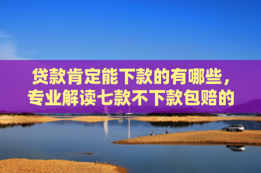 贷款肯定能下款的有哪些，专业解读七款不下款包赔的贷款口子