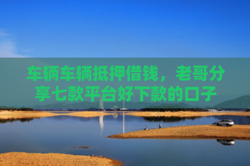 车辆车辆抵押借钱，老哥分享七款平台好下款的口子