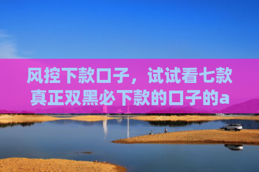 风控下款口子，试试看七款真正双黑必下款的口子的app