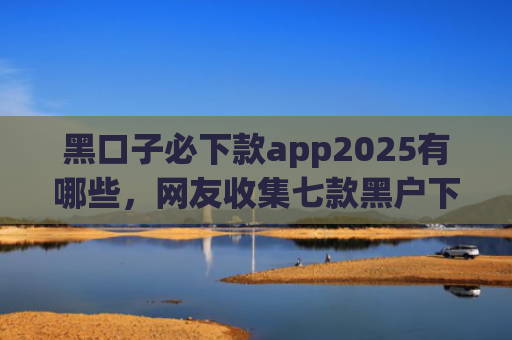 黑口子必下款app2025有哪些，网友收集七款黑户下款的网贷名称