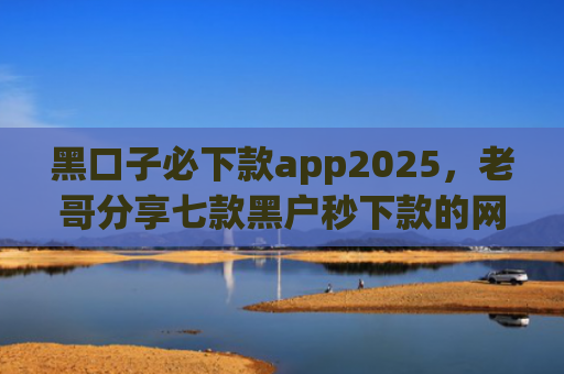 黑口子必下款app2025，老哥分享七款黑户秒下款的网贷app