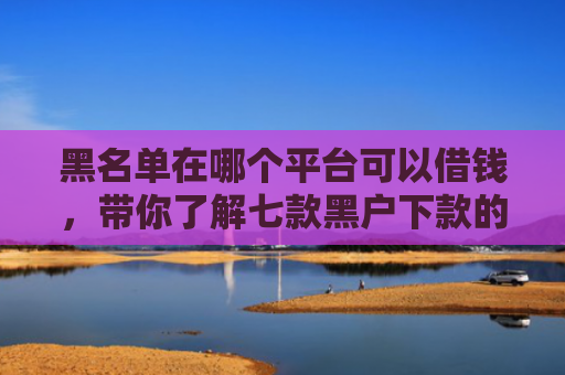 黑名单在哪个平台可以借钱，带你了解七款黑户下款的大额网贷