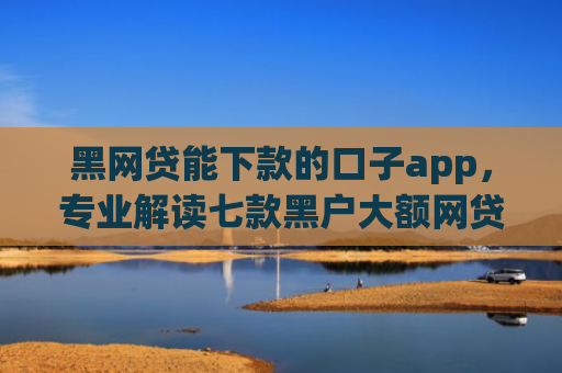黑网贷能下款的口子app，专业解读七款黑户大额网贷当天下款