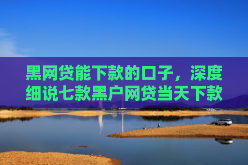 黑网贷能下款的口子，深度细说七款黑户网贷当天下款吗