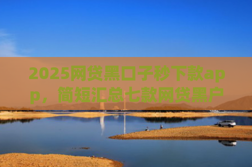 2025网贷黑口子秒下款app，简短汇总七款网贷黑户还能下款的口子