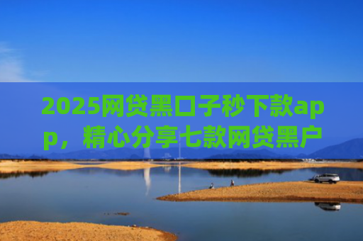 2025网贷黑口子秒下款app，精心分享七款网贷黑户能下款口子大额