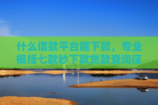 什么借款平台能下款，专业概括七款秒下款贷款查询征信吗