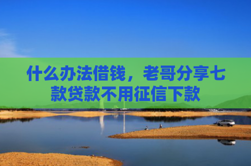 什么办法借钱，老哥分享七款贷款不用征信下款