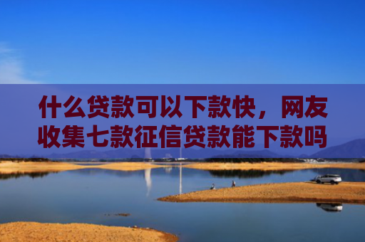 什么贷款可以下款快，网友收集七款征信贷款能下款吗