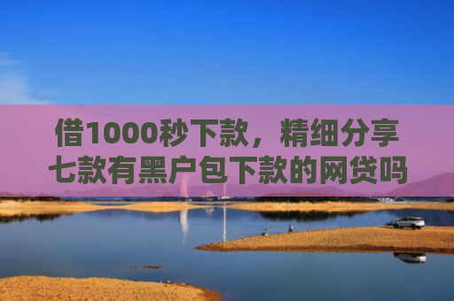 借1000秒下款，精细分享七款有黑户包下款的网贷吗