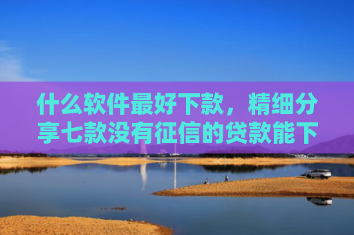 什么软件最好下款，精细分享七款没有征信的贷款能下款吗