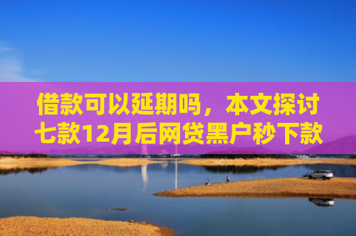 借款可以延期吗，本文探讨七款12月后网贷黑户秒下款