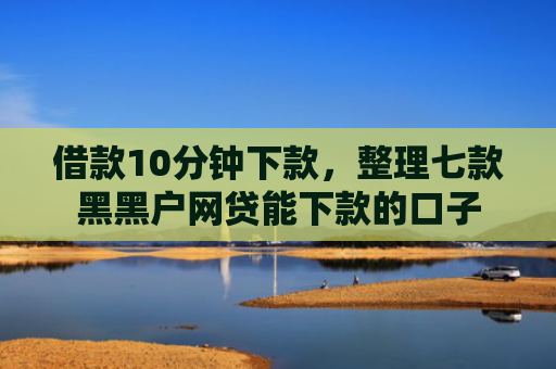 借款10分钟下款，整理七款黑黑户网贷能下款的口子