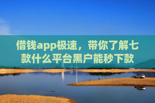 借钱app极速，带你了解七款什么平台黑户能秒下款