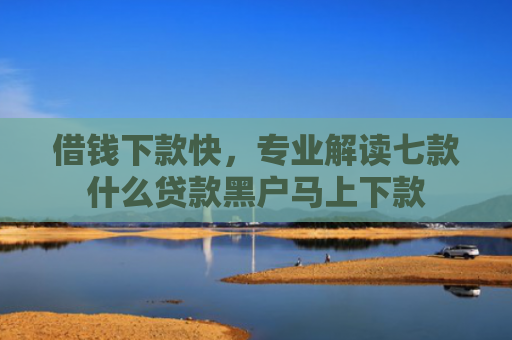 借钱下款快，专业解读七款什么贷款黑户马上下款